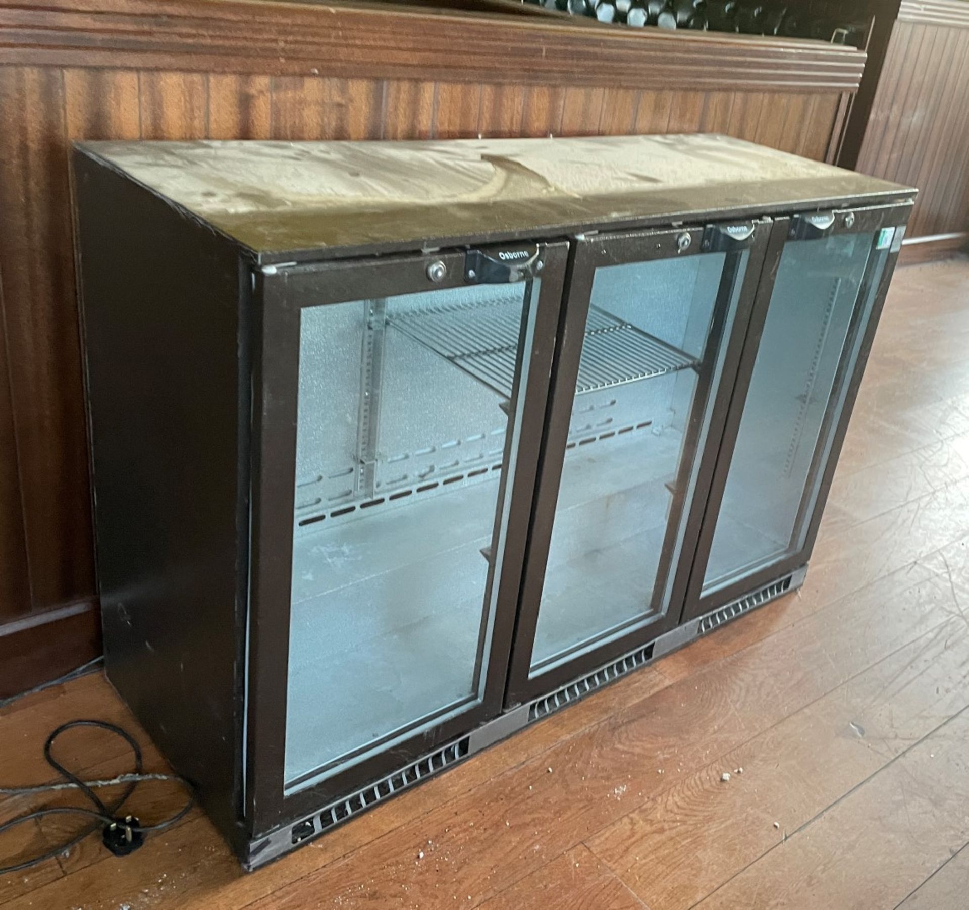 1 x Osborne Triple Door Undercounter Commercial Bottle Cooler