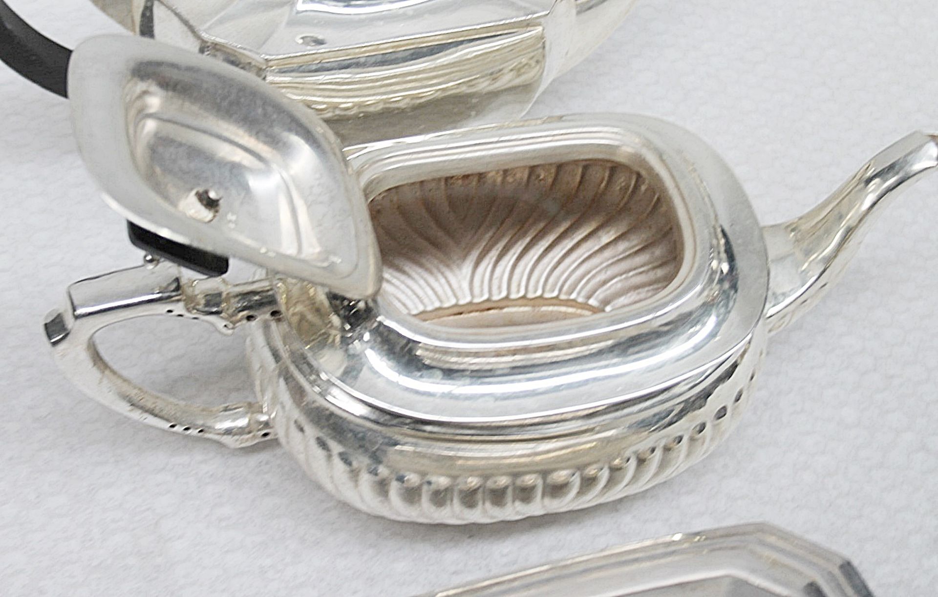 10 x Assorted Vintage Silver-Plated Teapots - Recently Removed From A Well-known London Department - Image 4 of 5