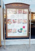1 x Outdoor Illuminated Menu Board - Approx Size: 240 x 160 cms - CL779 - Location: Nottingham NG4
