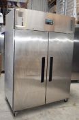 1 x Polar G Series Upright Double Door Refrigerator - Model G594 - Complete With Internal