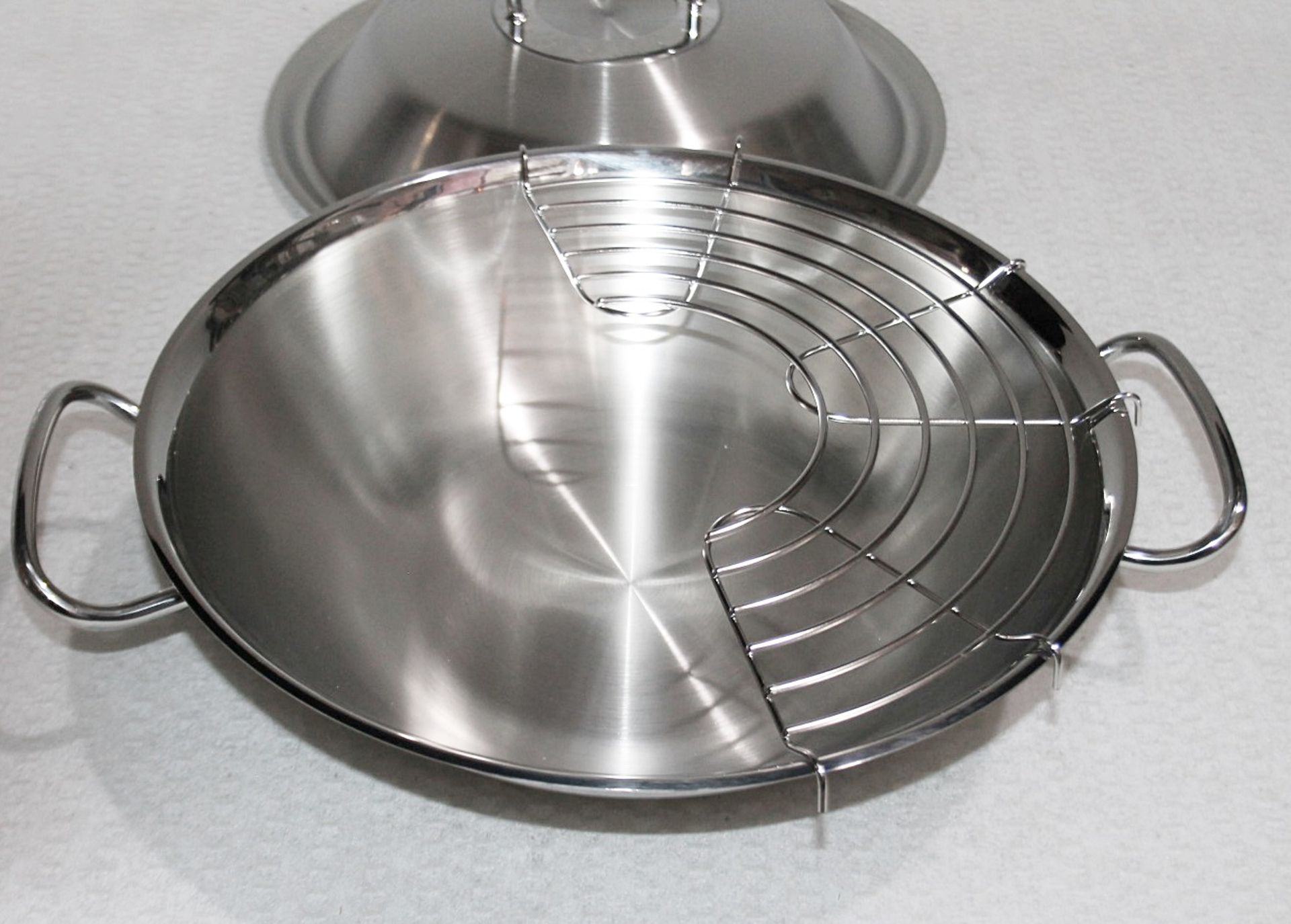 1 x FISSLER Original-Profi Wok with Metal Lid and Draining Rack (30cm) - Original Price £319.00 - Image 5 of 12