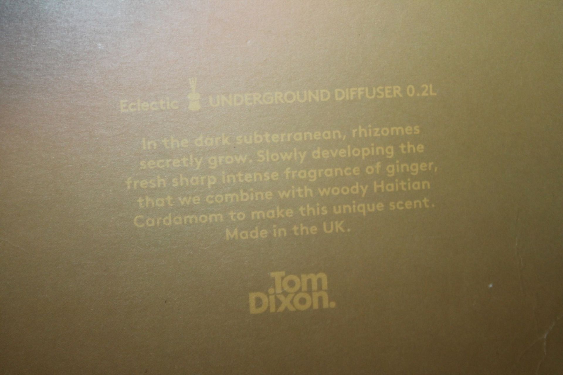 1 x TOM DIXON Underground Diffuser With Reeds (200ml) - Unused Boxed Stock - Original Price £100.00 - Image 6 of 9