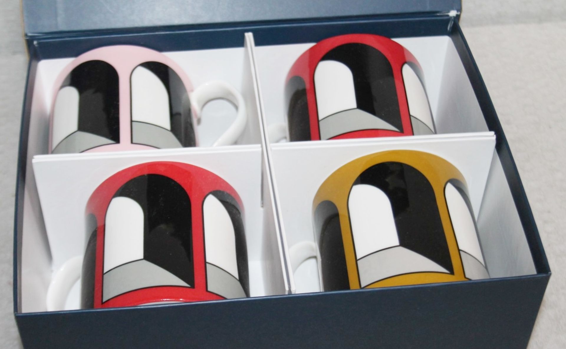 1 x JONATHAN ADLER Boxed Arcade Mugs (Set Of 4) - Original Price £98.00 - Unused Boxed Stock - - Image 2 of 6