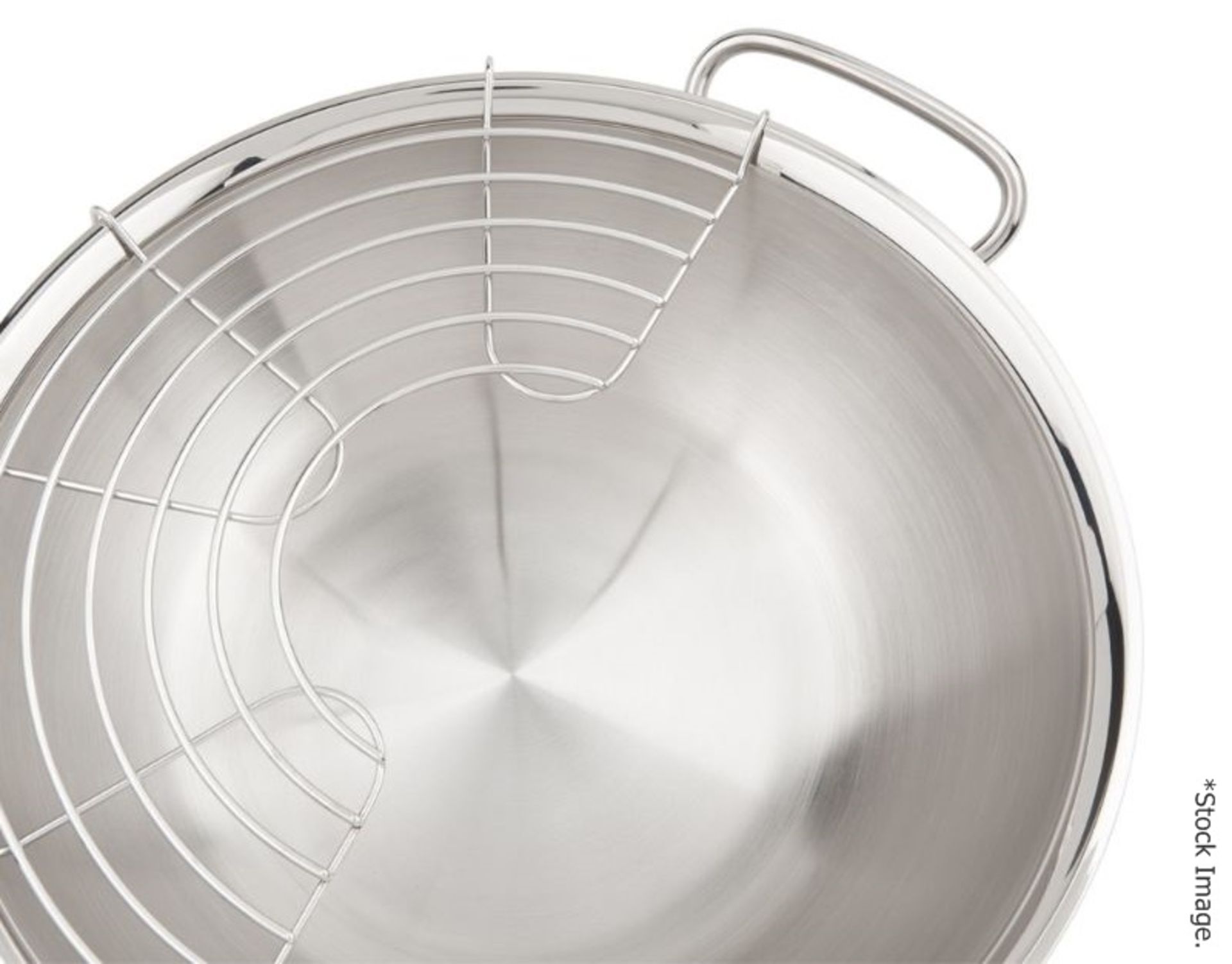 1 x FISSLER Original-Profi Wok with Metal Lid and Draining Rack (30cm) - Original Price £319.00 - Image 3 of 12