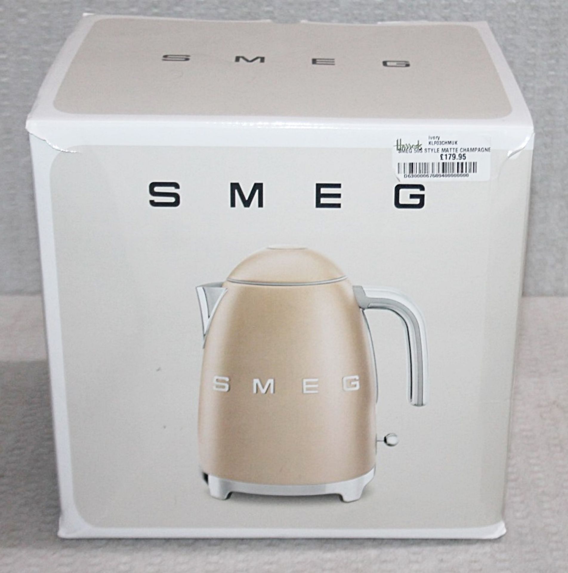 1 x SMEG 50S Style Matte Champagne Kettle - Original Price £179.95 - Unused Boxed Stock - Ref: - Image 4 of 4