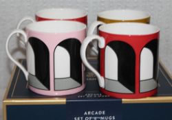 1 x JONATHAN ADLER Boxed Arcade Mugs (Set Of 4) - Original Price £98.00 - Unused Boxed Stock -