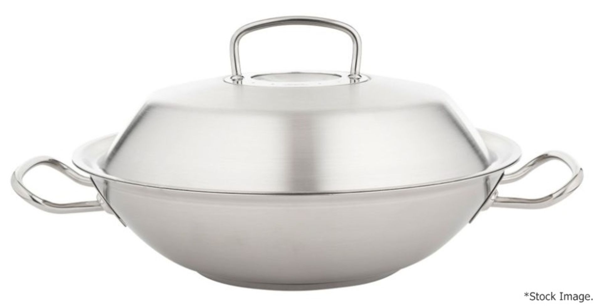 1 x FISSLER Original-Profi Wok with Metal Lid and Draining Rack (30cm) - Original Price £319.00 - Image 2 of 12