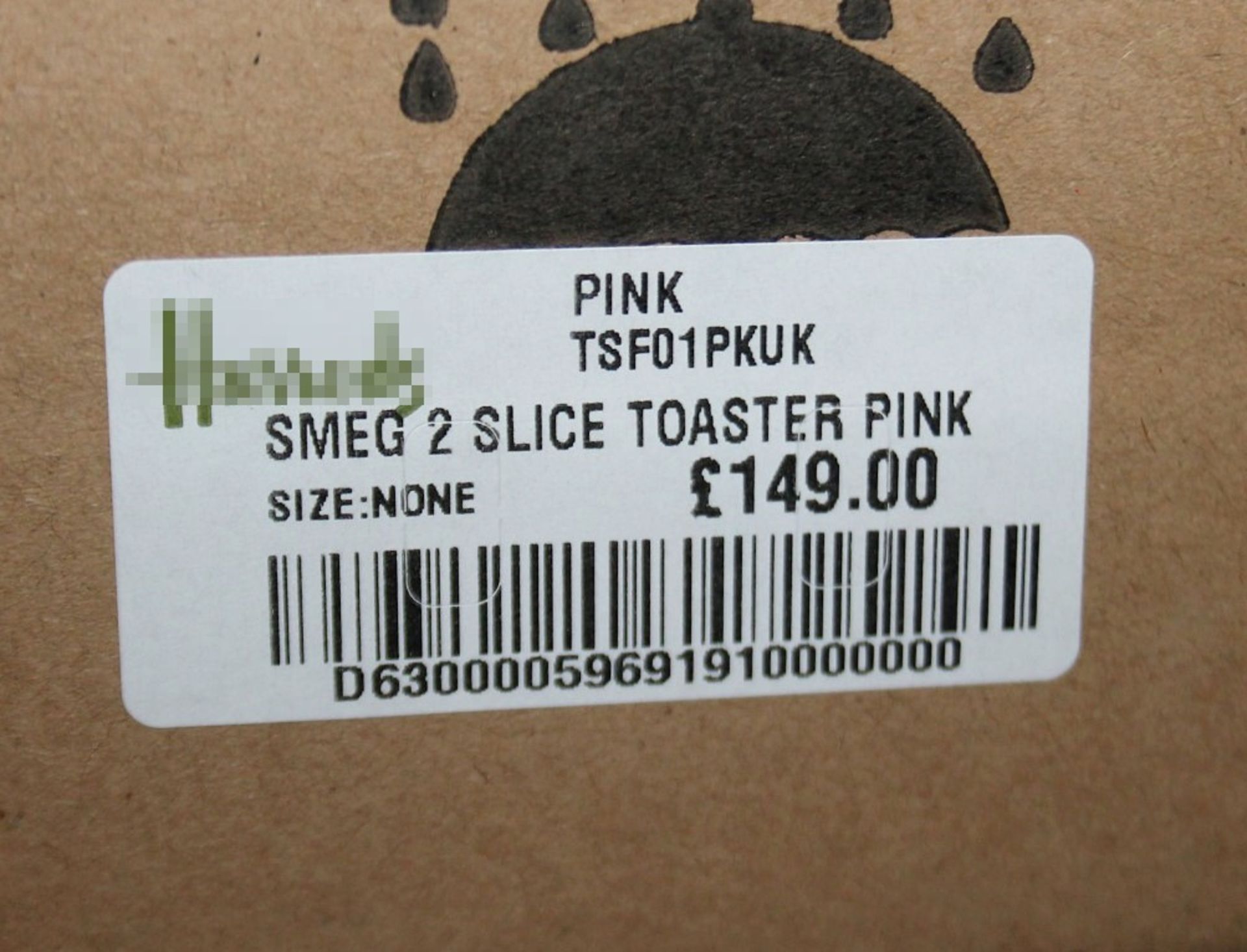 1 x SMEG Retro 2-Slice Stainless-Steel Toaster In Pink & Chrome - Original Price £149.00 - Ref: - Image 8 of 14