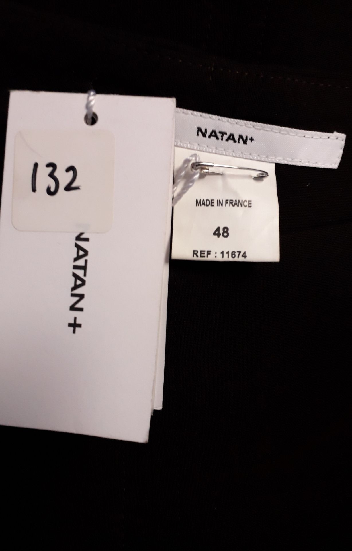 1 x Natan Plus Dark Brown Pencil Skirt - Size: 20 - Material: 99% Virgin Wool, 1% Nylon - From a - Image 2 of 5