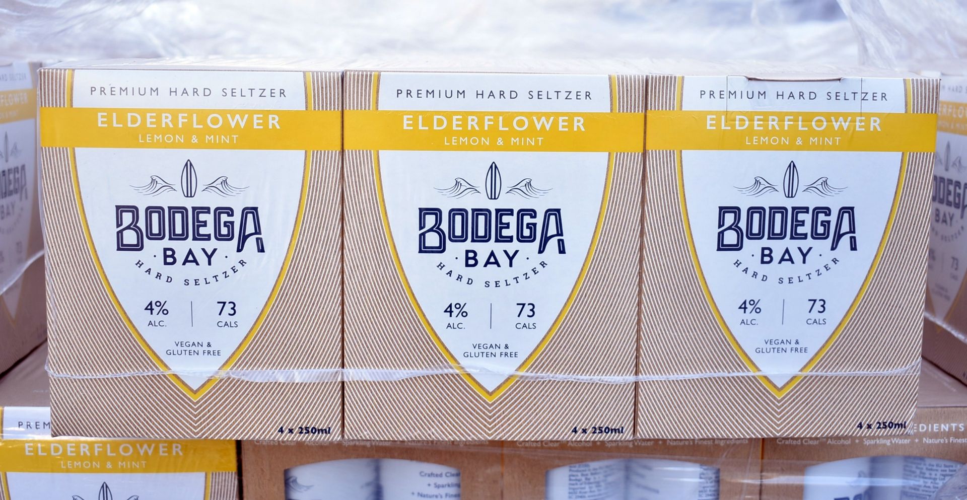 24 x Bodega Bay Hard Seltzer 250ml Alcoholic Sparkling Water Drinks - Elderflower Lemon & Mint - Image 3 of 3