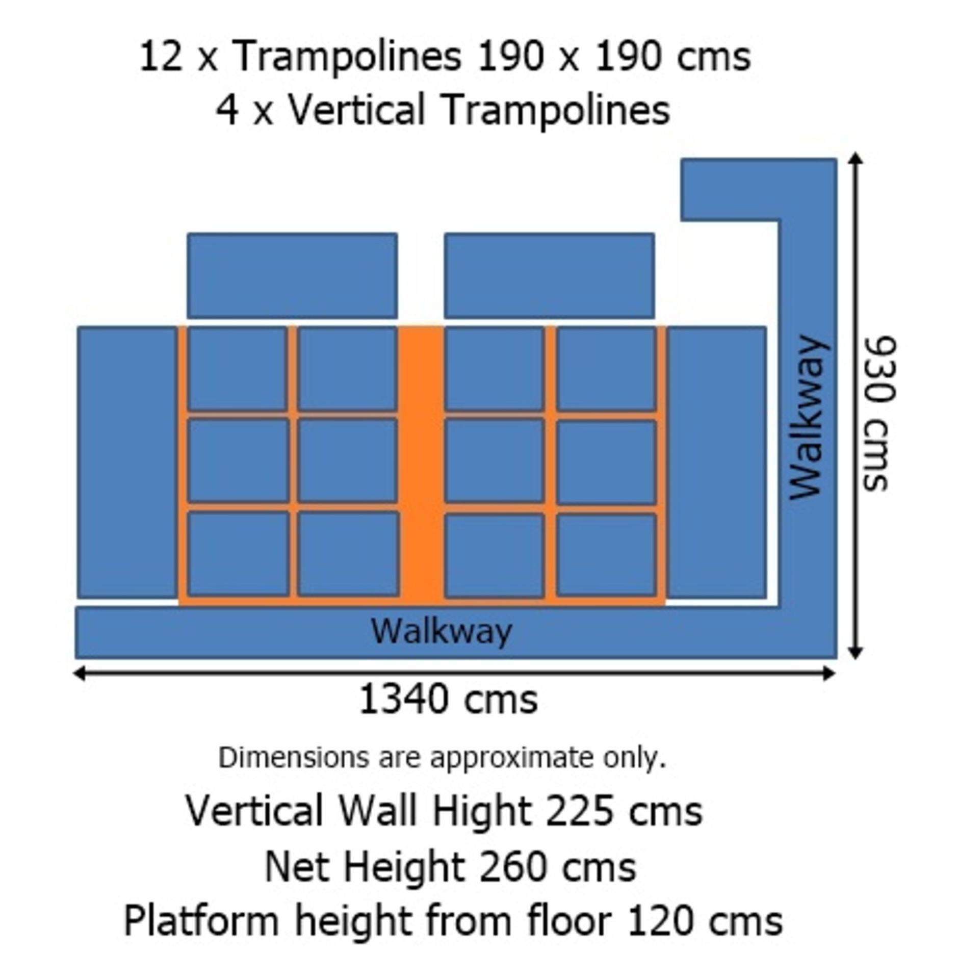 1 x Large Trampoline Park - Disassembled - Includes Dodgeball Arena And Jump Tower - CL766  - - Image 85 of 99