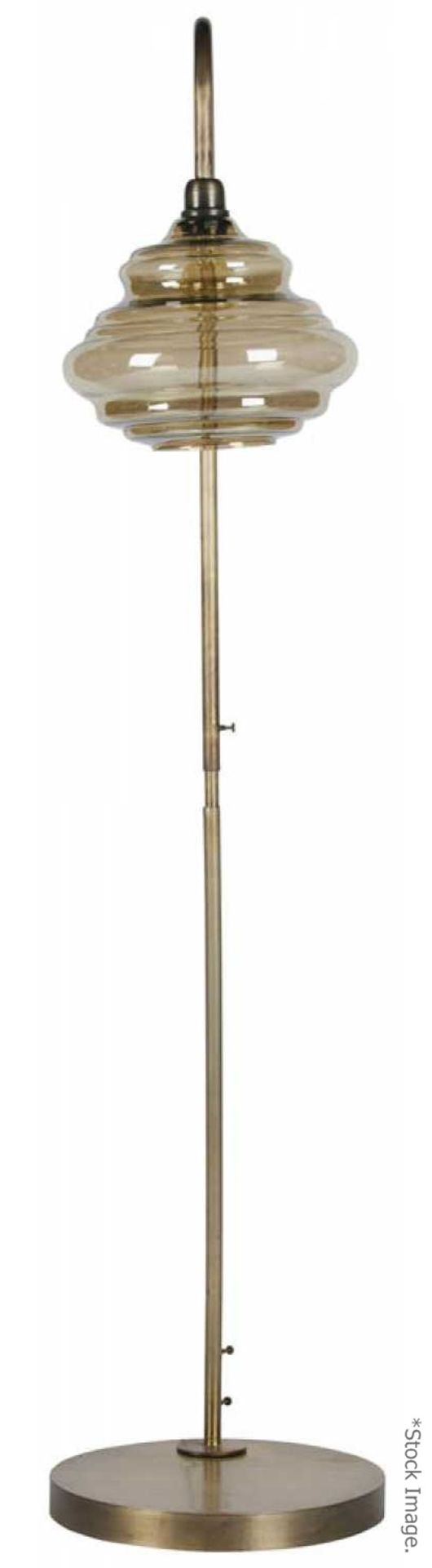 1 x BePureHome 'Obvious' Vintage-Style Floor Lamp With Antique Brass Finish - RRP £299.99 - Image 4 of 5