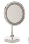 1 x ZODIAC Luxury Illuminated Stand Mirror Featuring 3x Magnification - Original Price £1,000