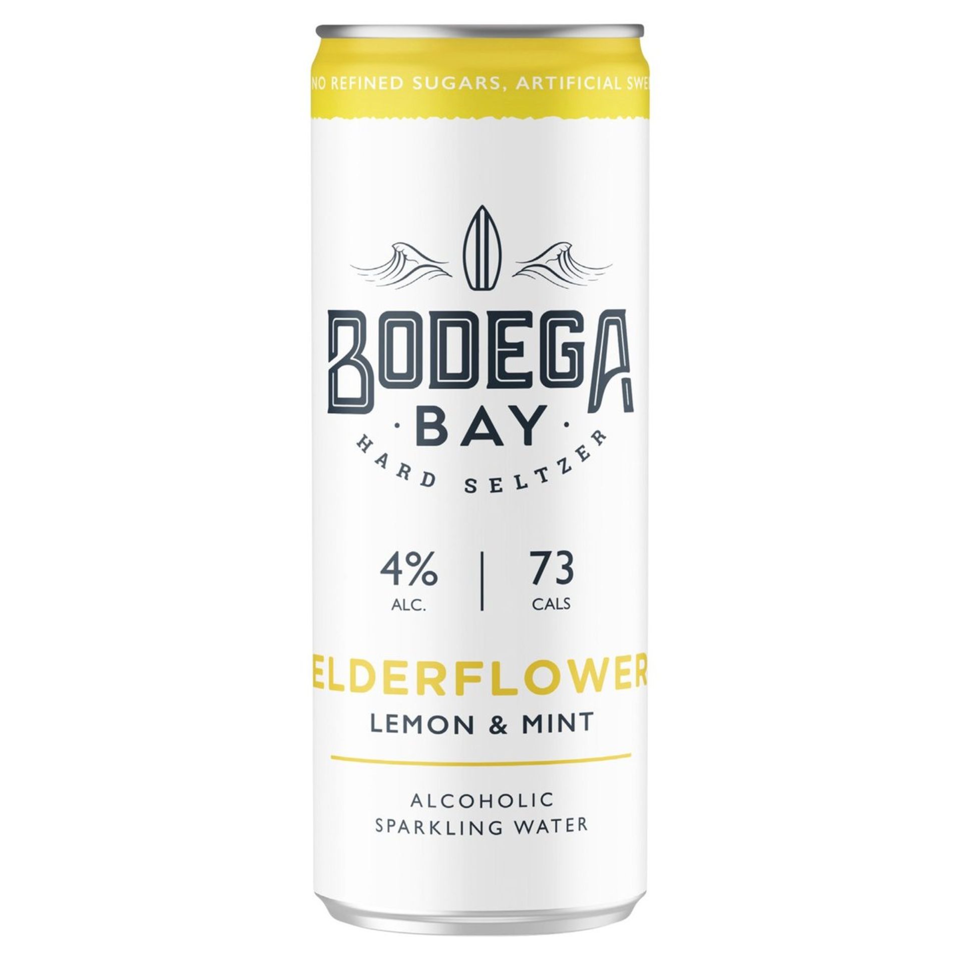 24 x Bodega Bay Hard Seltzer 250ml Alcoholic Sparkling Water Drinks - Elderflower Lemon & Mint - Image 2 of 3