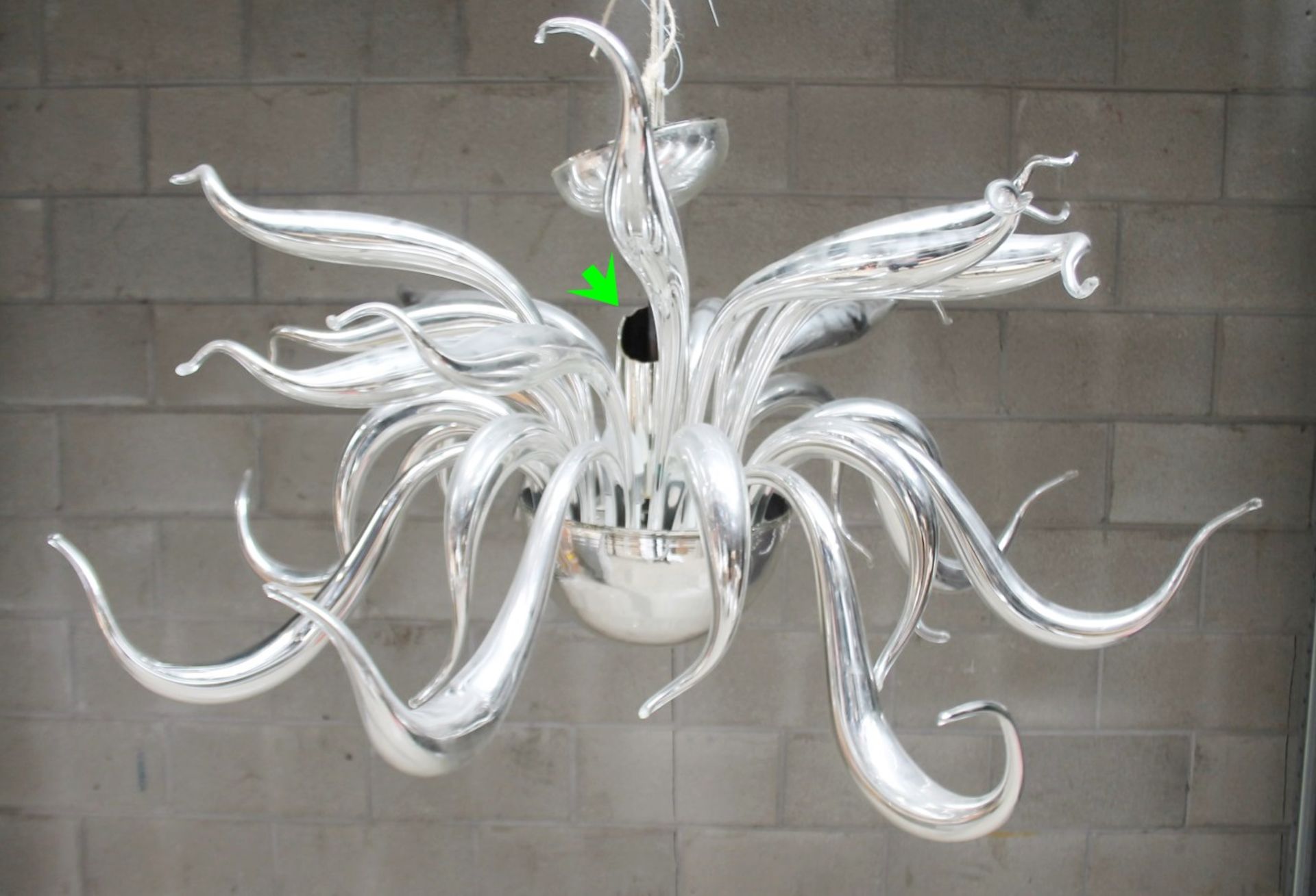 1 x MASSIMO Huge Designer Artisan Centrepiece Chandelier Light - Hand Made And Imported From Italy - Image 5 of 11