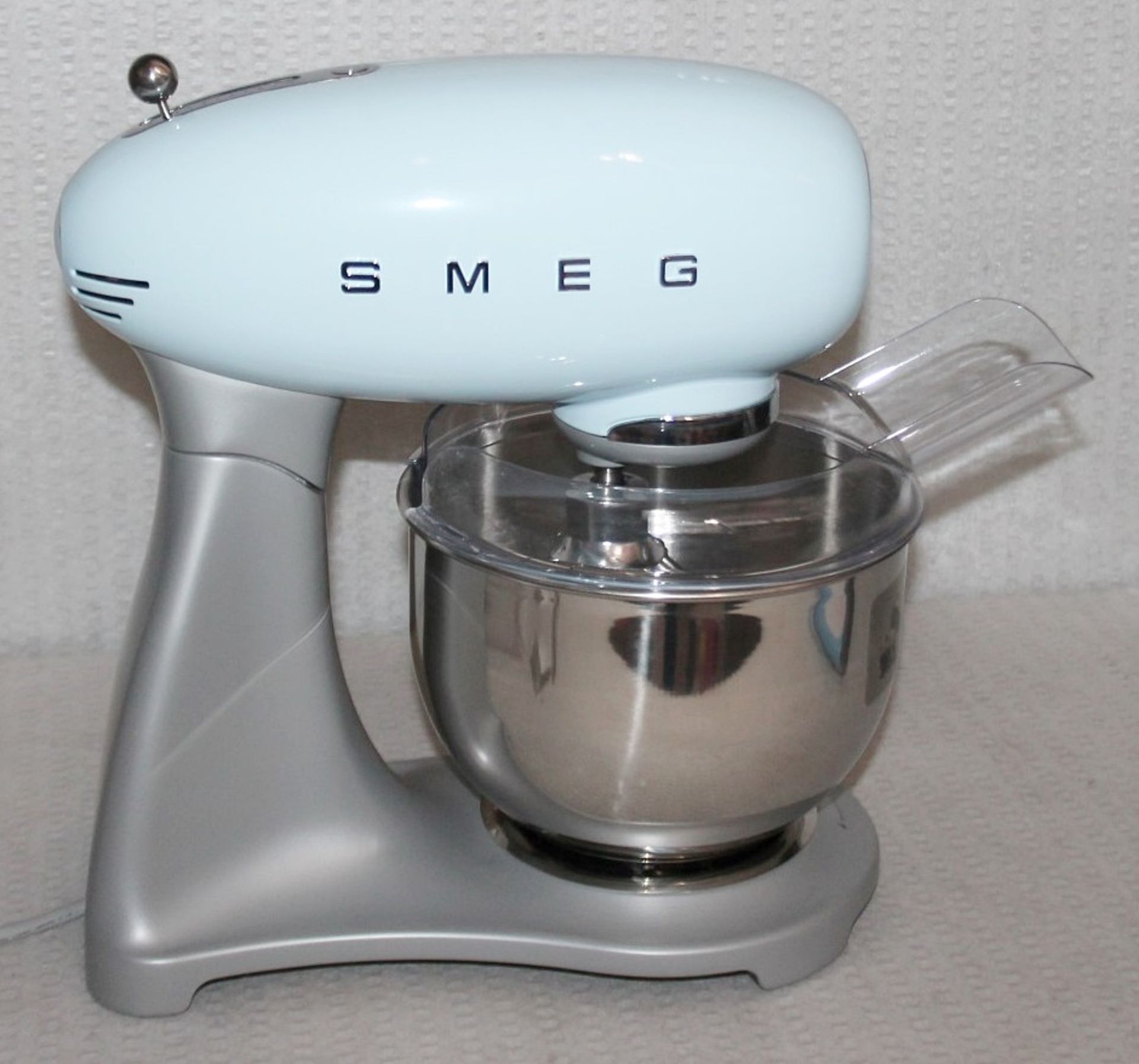 1 x SMEG 50'S Style Stand Mixer In Pale Blue (4.8L) Original Price £449.00 - Ex-Display - CL987 - - Image 4 of 14