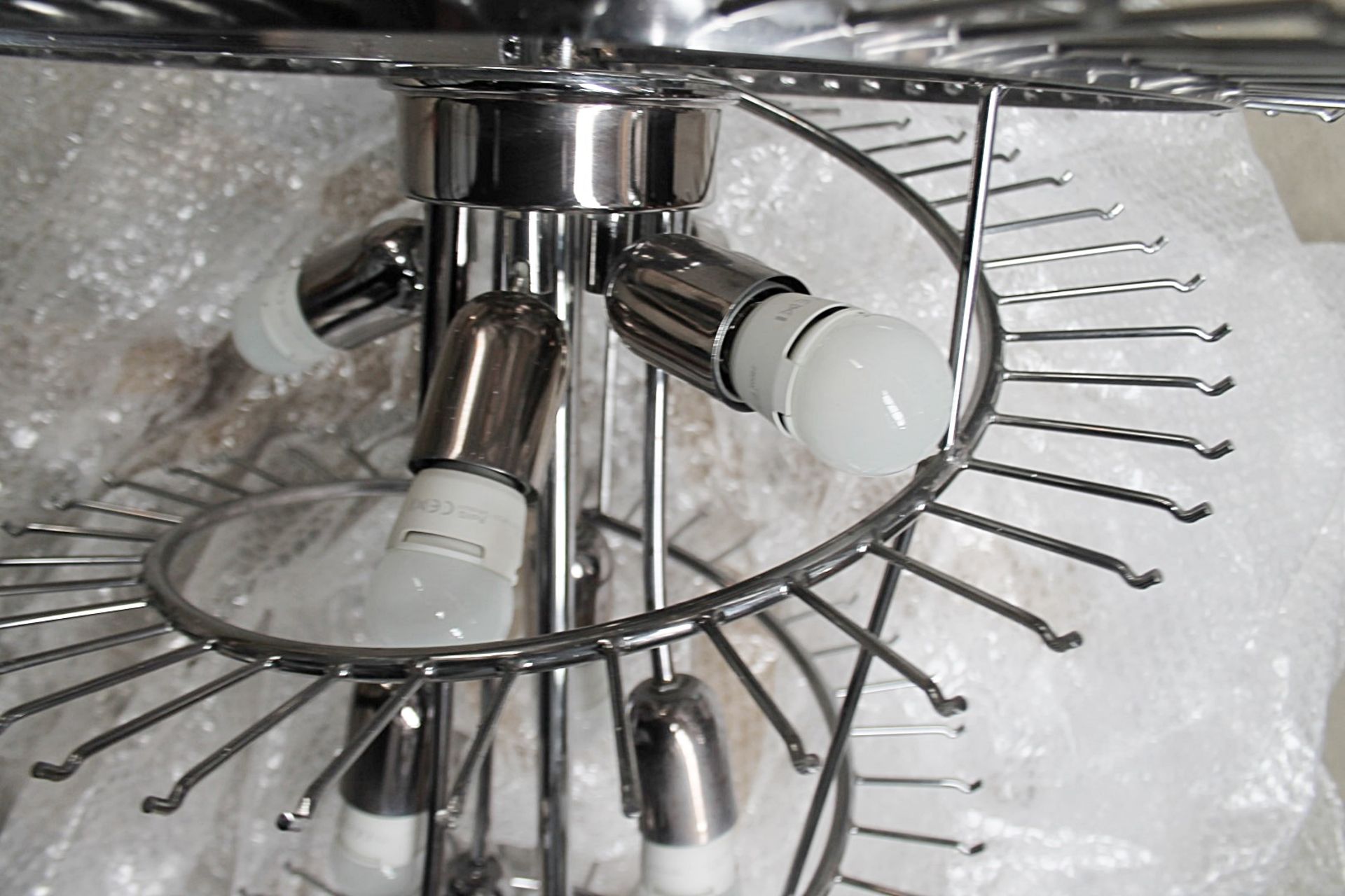 1 x NOVARESI 'Vortice' Luxury Italian 1.5-Metre Spiral 16-Light Chandelier Adorned With Exquisite - Image 2 of 7