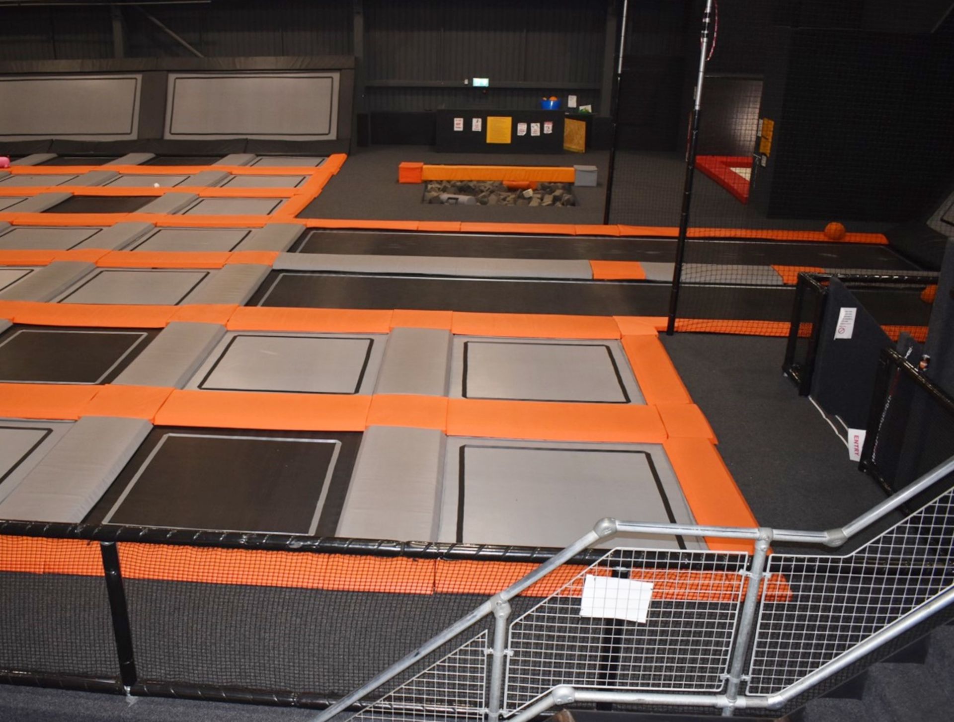 1 x Large Trampoline Park - Disassembled - Includes Dodgeball Arena And Jump Tower - CL766  - - Image 60 of 99