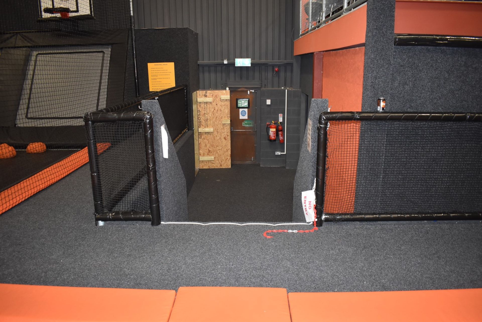 1 x Large Trampoline Park - Disassembled - Includes Dodgeball Arena And Jump Tower - CL766  - - Image 18 of 99