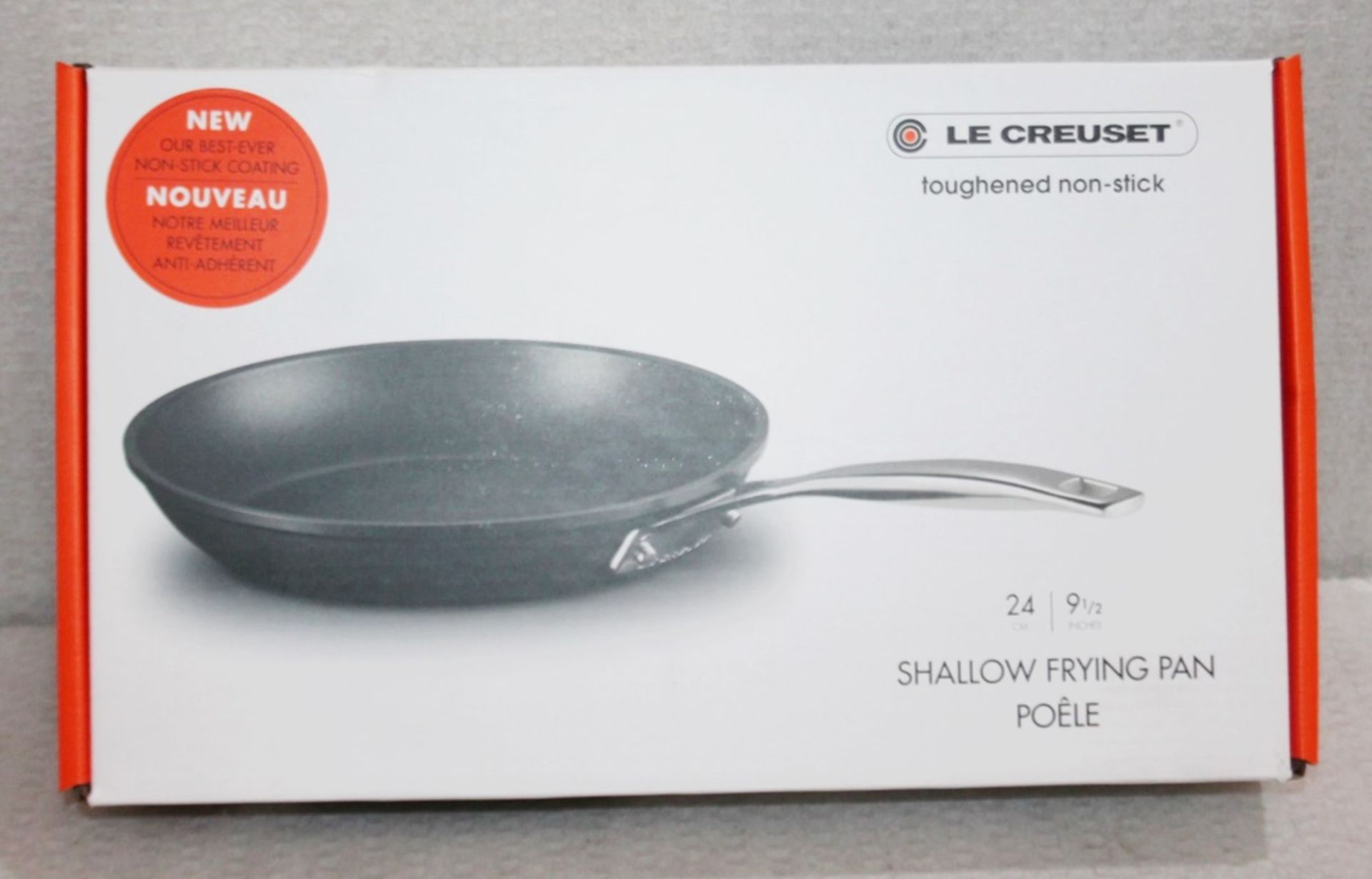 1 x LE CREUSET Toughend Non-Stick 24cm Shallow Frying Pan - Original RRP £110.00