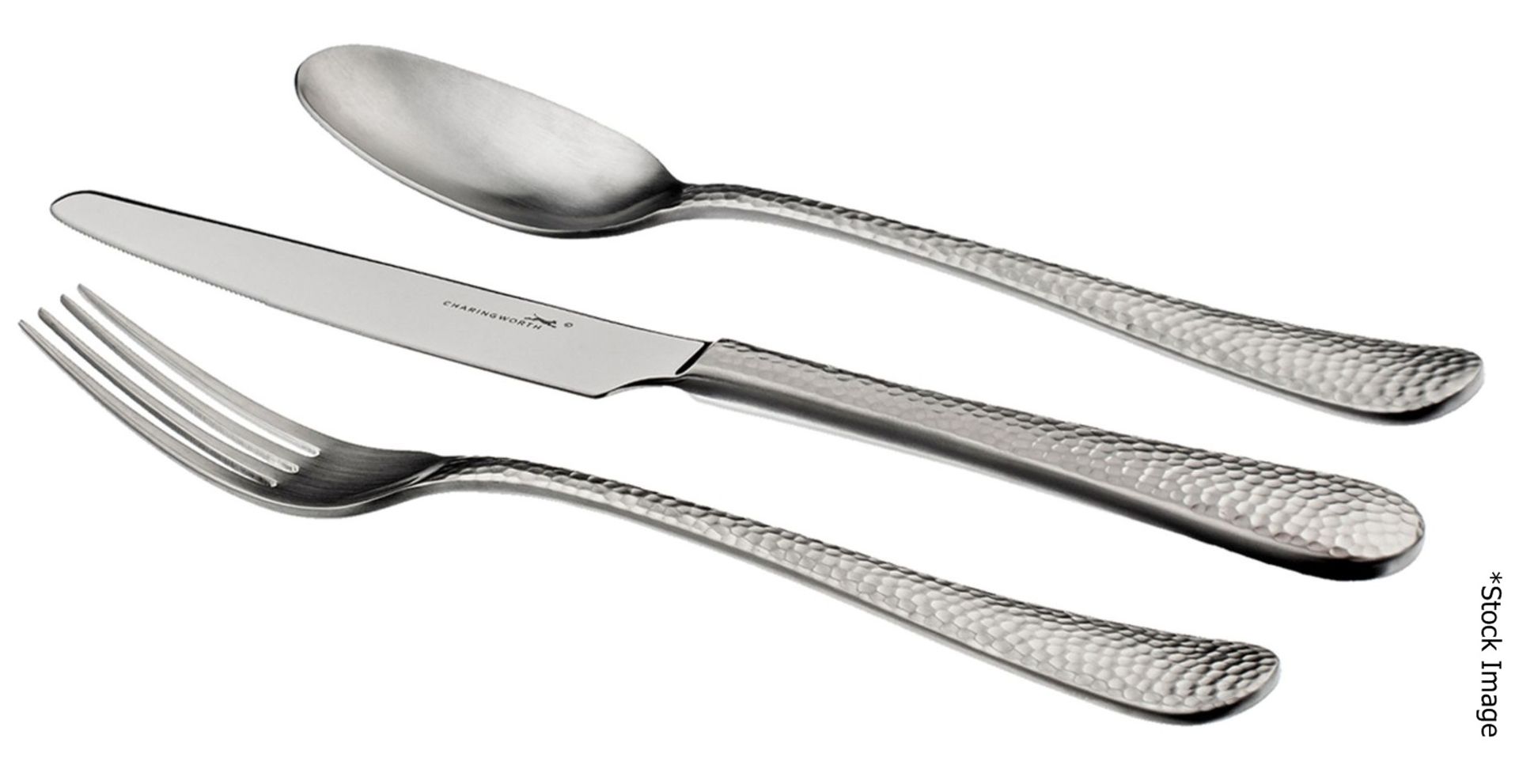 CHARINGWORTH 'Planish' Luxury Stainless Steel 42-Piece Cutlery Set - Original Price £350.00 - Image 3 of 11