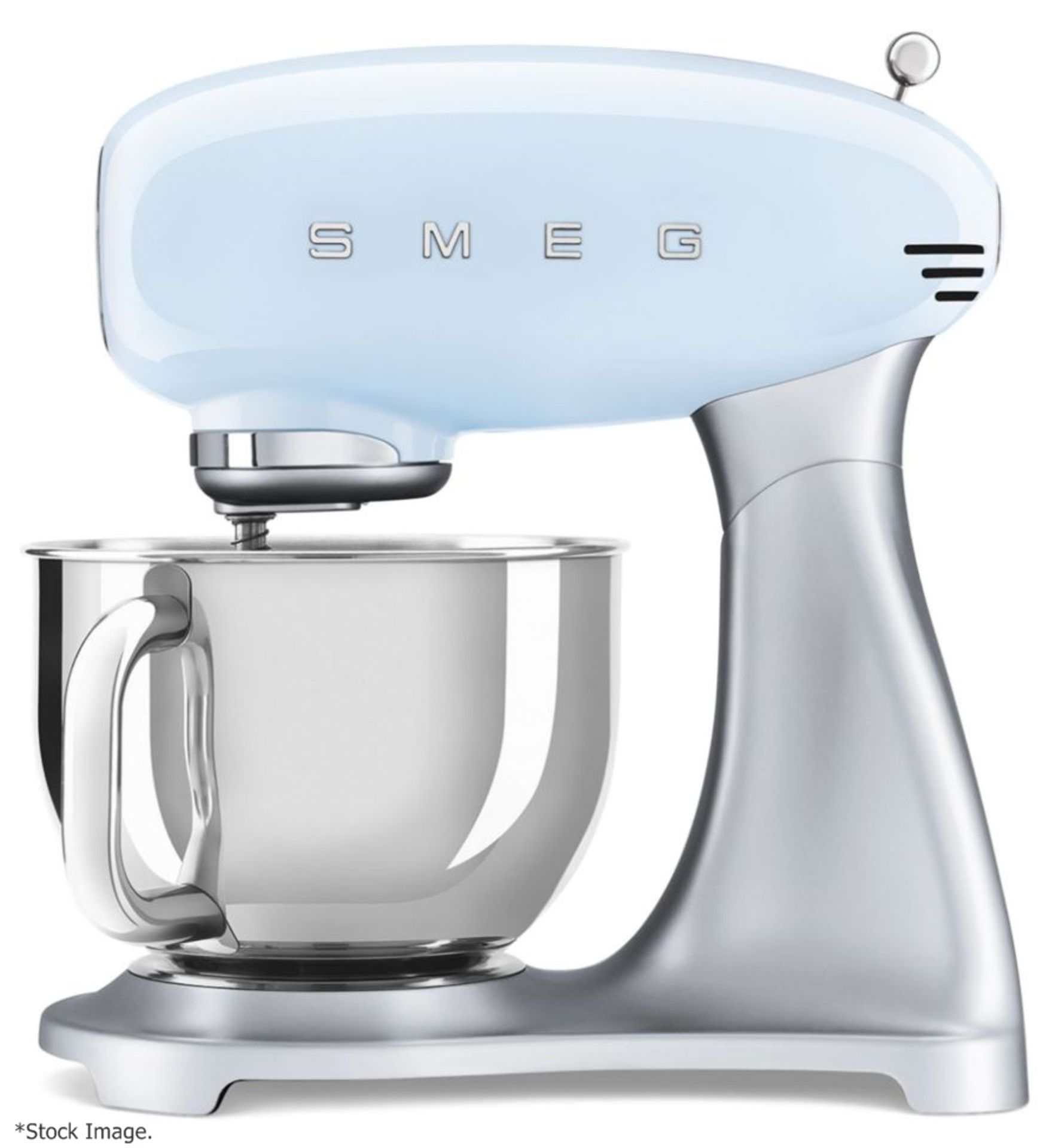 1 x SMEG 50'S Style Stand Mixer In Pale Blue (4.8L) Original Price £449.00 - Ex-Display - CL987 - - Image 2 of 14