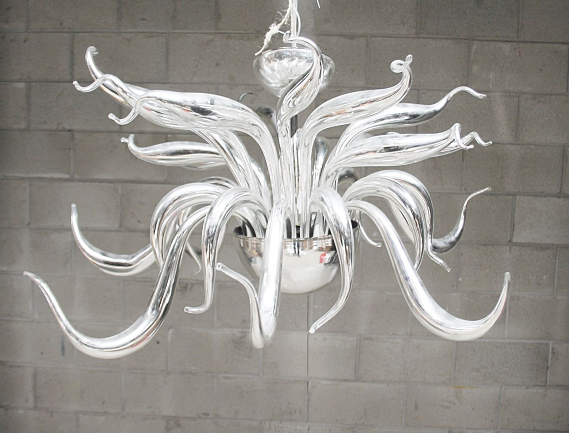 1 x MASSIMO Huge Designer Artisan Centrepiece Chandelier Light - Hand Made And Imported From Italy - Image 2 of 11