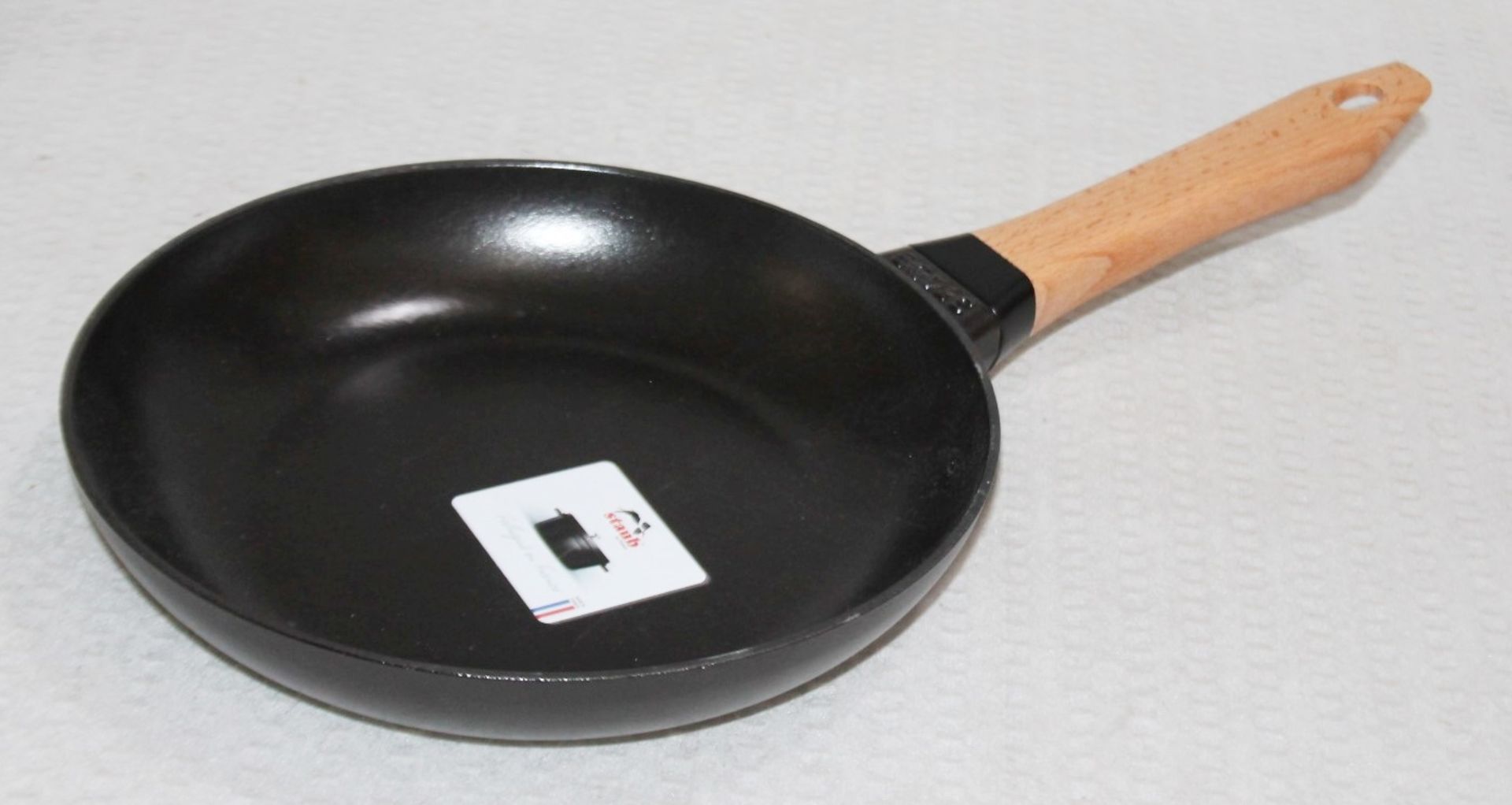 1 x STAUB Black Enamelled Cast Iron Frying Pan (24cm) - Original Price £134.00 - Ref: 5619392/ - Image 2 of 9