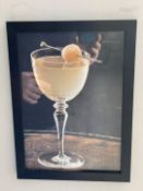 4 x Framed Wall Pictures Depicting Various Cocktail Drinks - Ref: HTYS241 - CL782 - Location: