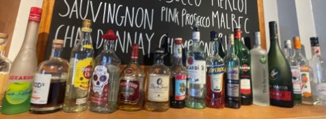 17 x Bottles of Various Spirits Including Ron Jeremy Rum, Sierra Tequila, Teichenne Apple Liqueur