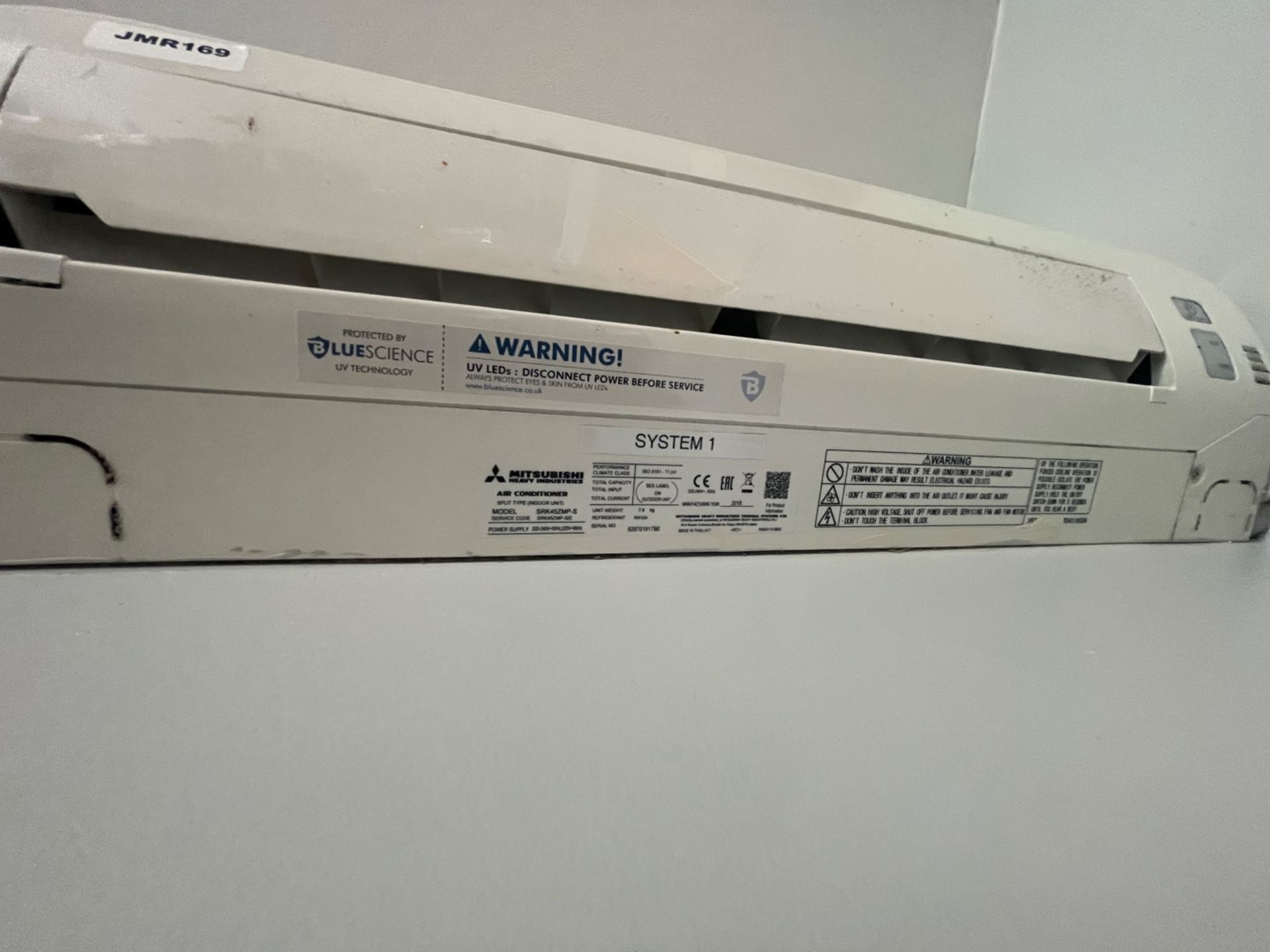 1 x Mitsubishi Split Type Air Conditioning Unit With Blu Science Virus Protection - 2018 Model - Image 6 of 8