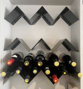 6 x Wall Mounted Wine Bottle Holders - Wine Bottles Not Included - Ref: HTYS209 - CL782 -