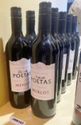 11 x Bottles of Pais de Poetas Merlot Red Wine - Ref: JMR167 - CL782 - Location: Leicester,