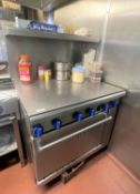 1 x Imperial Gas Fired Range Cooker With Overhead Shelf and Burner Safety Cover - Size: 95 x 80 x 90