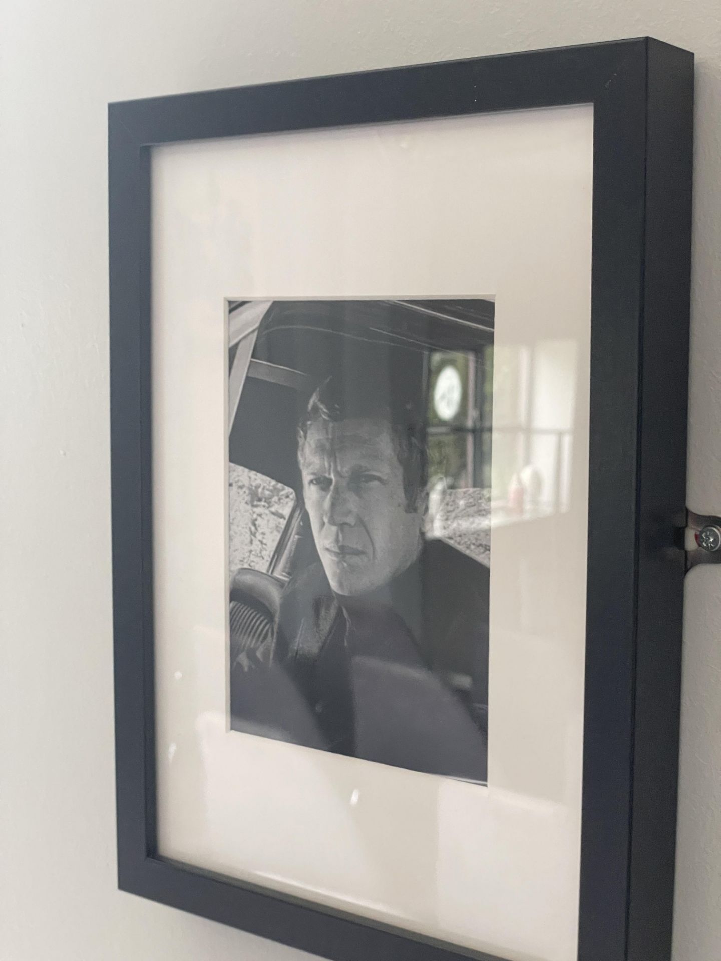 4 x Wall Pictures Featuring Well Known 1960's Actors - Black and White Images With Black Frames - - Image 8 of 8