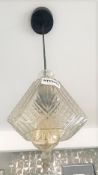 4 x Decorative Glass Ceiling Light Fittings - Suspended Drop 65cms