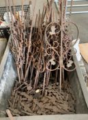 1 x Box Of Assorted Iron Finials - Box Not Included - Ref: 1 - CL464 - Location: Liverpool L19