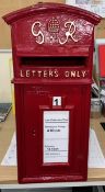 1 x Royal Mail Cast Iron Type GR Wall Mount Postbox - CL464 - Location: Liverpool L19