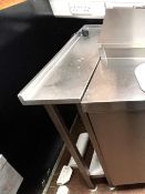 1 x Stainless Steel Corner Prep Table