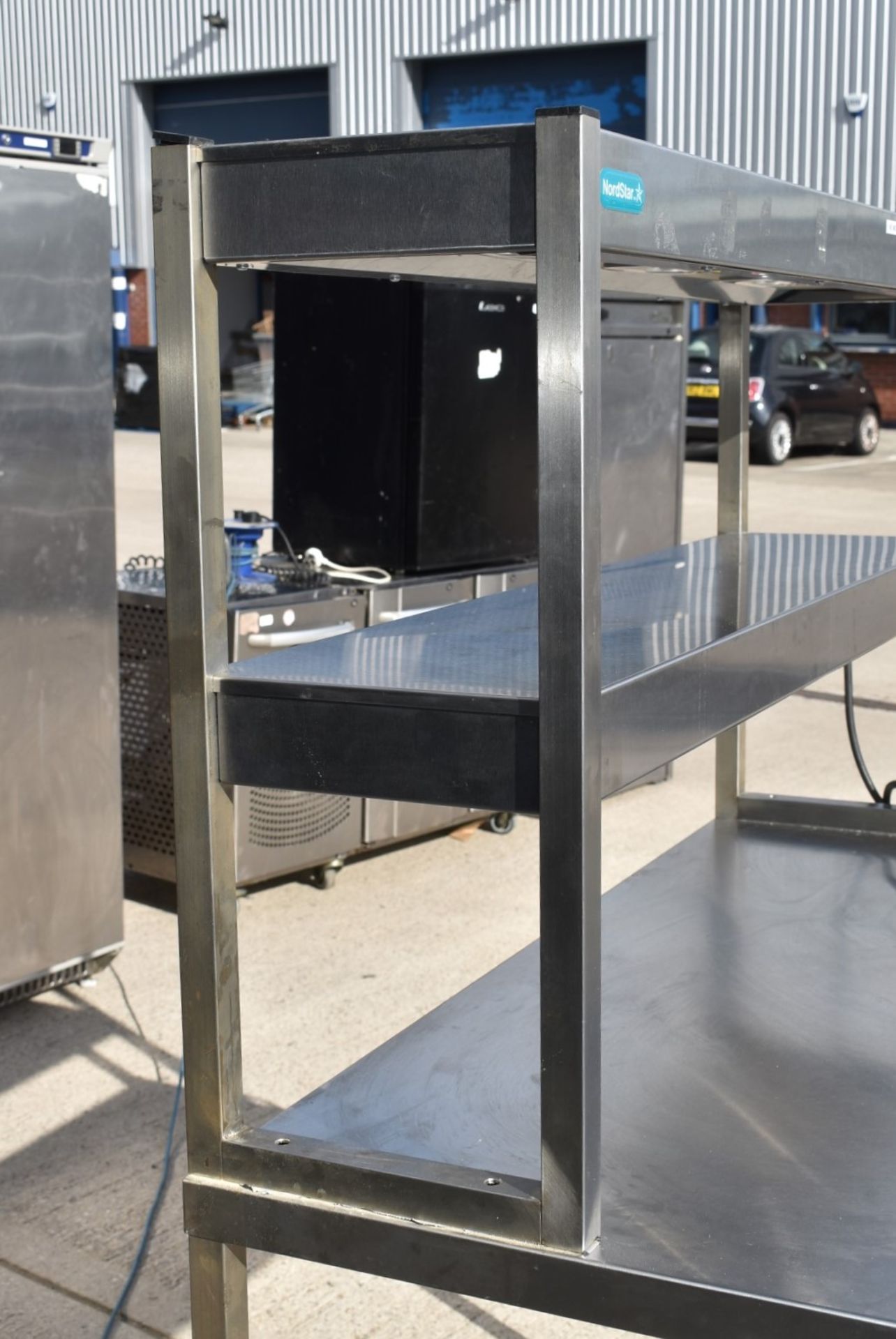 1 x Heated Passthrough Gantry Prep Table With Two Shelves and Adjustable Heat Controls - Image 6 of 9