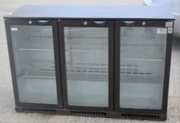 1 x Osborn Triple Door Backbar Bottle Cooler - Recently Removed From a Restaurant Environment