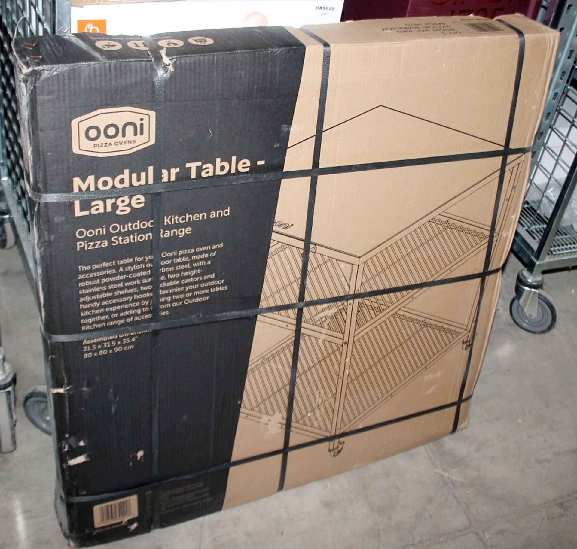 1 x OONI Large Premium Modular Outdoor Kitchen Table On Castors - Original Price £279.00 - Ref: - Bild 3 aus 6