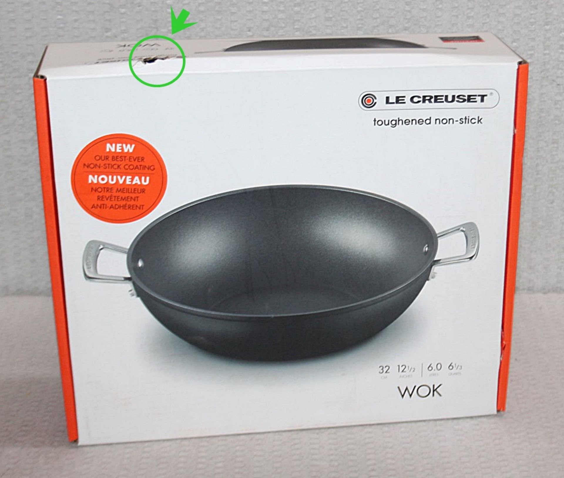 1 x LE CREUSET Premium Toughened Non-stick Wok (32cm) - Original Price £165.00 - Unused Boxed Stock - Image 11 of 11