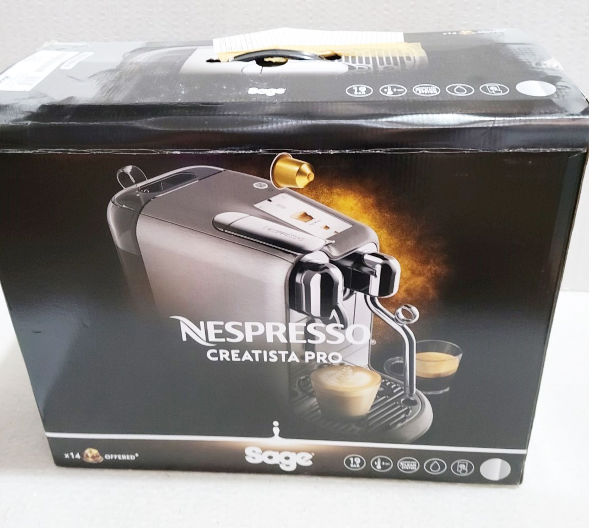 1 x SAGE Nespresso 'Creatista Pro' Barista-Style Automatic Coffee Machine - Original Price £679.00 - Bild 2 aus 14