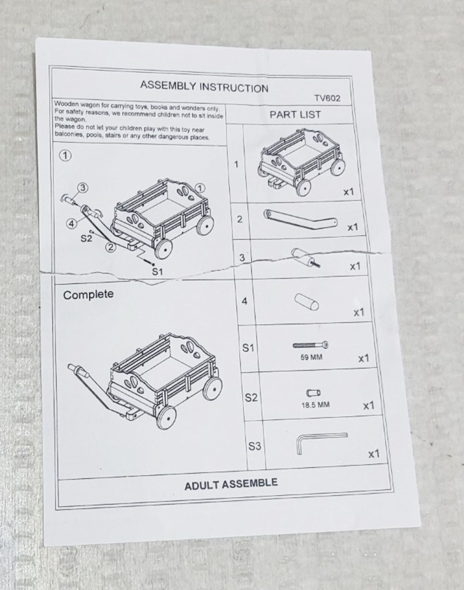 1 x LE TOY VAN Pull-Along Wagon Cart - Original Price £79.95 - Image 7 of 12