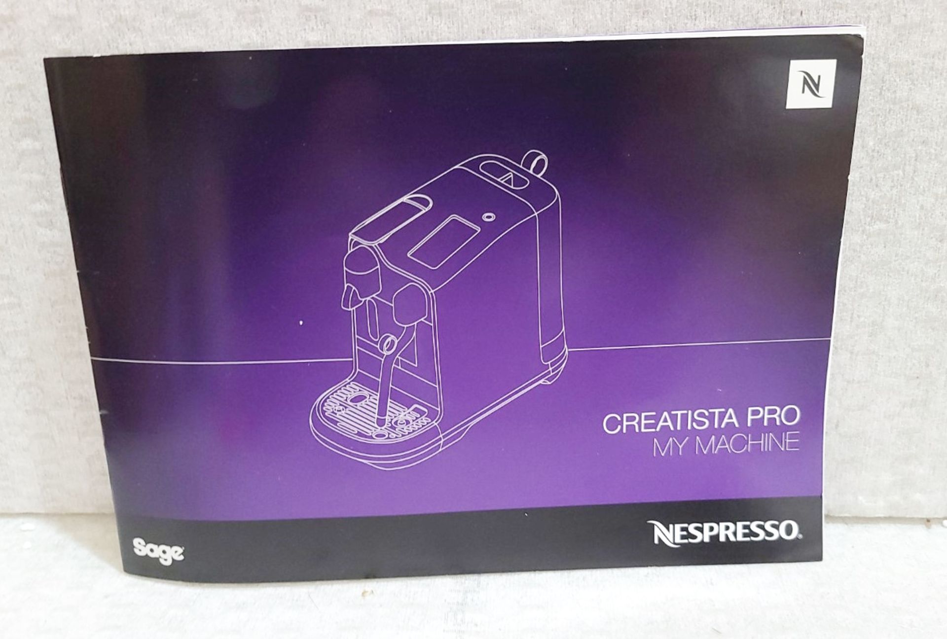 1 x SAGE Nespresso 'Creatista Pro' Barista-Style Automatic Coffee Machine - Original Price £679.00 - Bild 11 aus 14