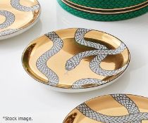 Set of 3 x JONATHAN ADLER 'Eden' Designer Porcelain Luxury Coasters - Original Price £95.00 - Ref: