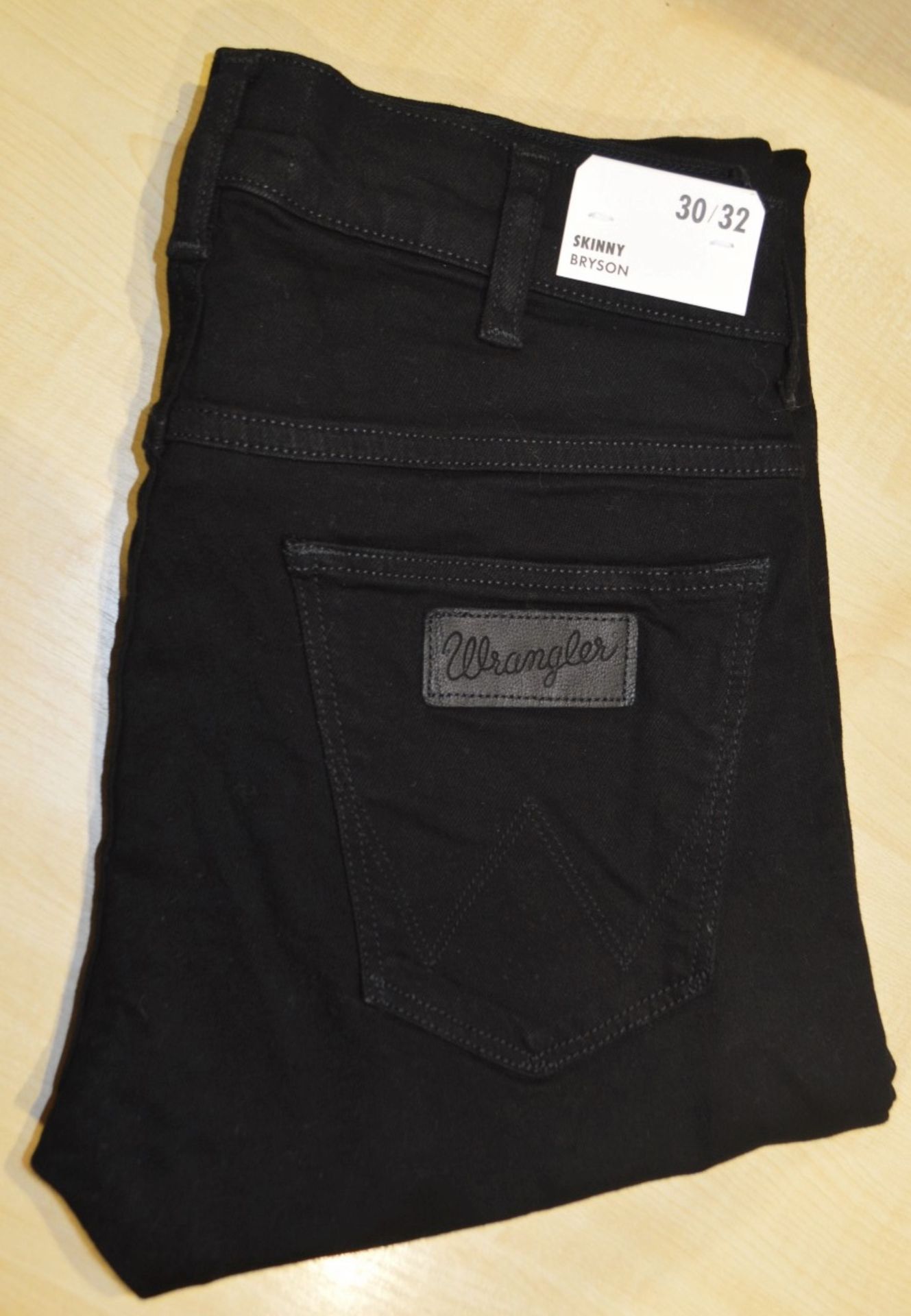 1 x Pair Of Men's Genuine Wrangler Jeans In Black - Size: 30/32 - Preowned, Like New With Tags - - Image 3 of 10