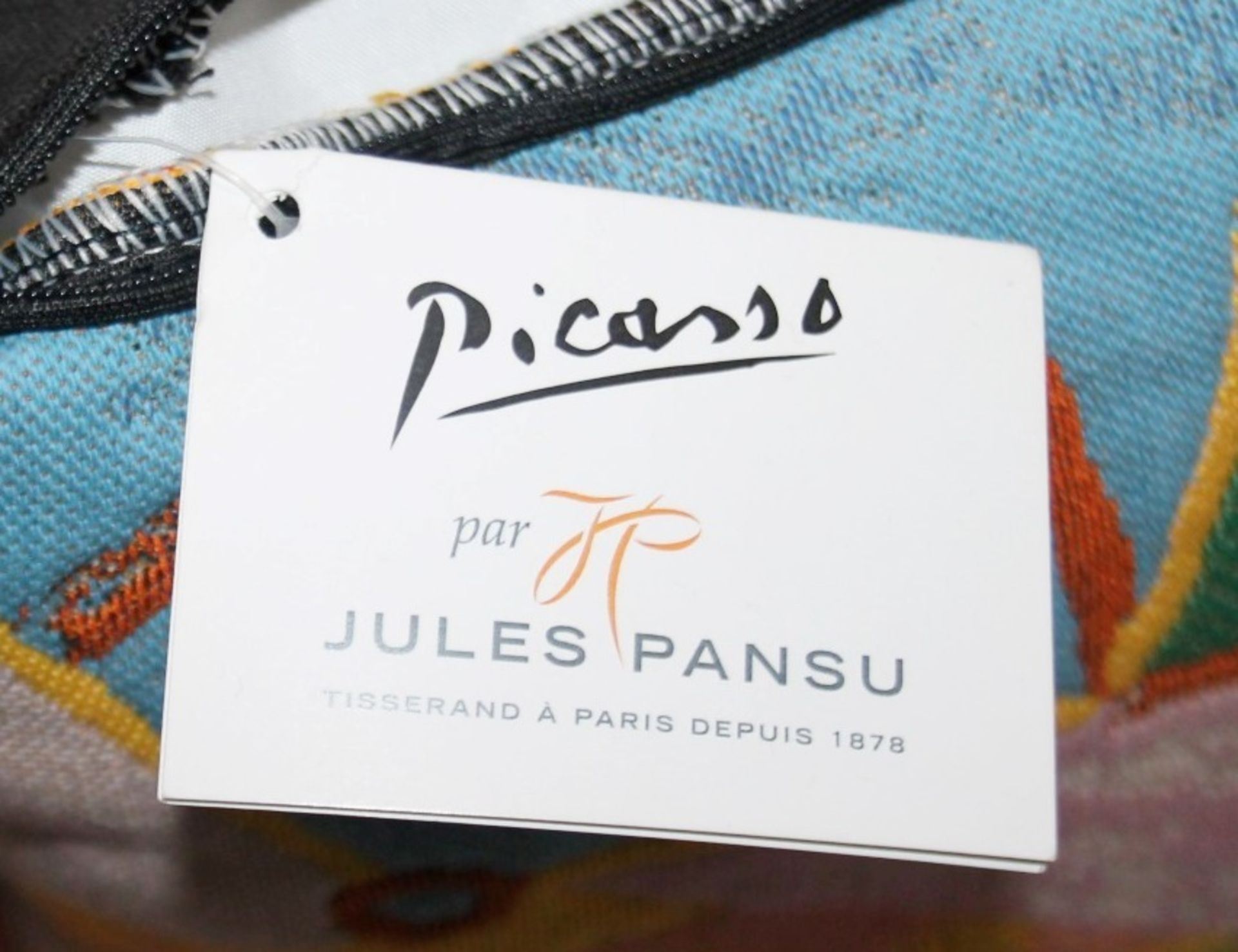 1 x JULES PANSU Picasso’s 'Femme Au Chapeau' Designer Cushion (45cm x 45cm) - Image 4 of 8