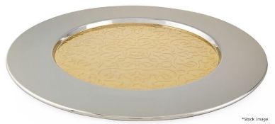 1 x ALESSI 'Dressed' 24 Karat Gold-Plated Designer Placemat - Original Price £165.00